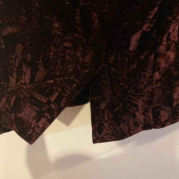 Waverly Grey liberant 2 button velvet deep Burgundy/plum women blazer size small - Picture 13 of 13